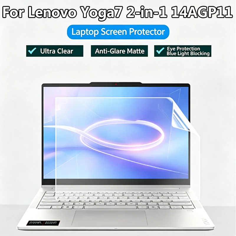 For Lenovo Yoga 7 2-in-1 14AGP11 Notebook Screen Protector Yoga 7a 2-in-1 Keyboard Film HD Anti-reflective Anti-blue Light