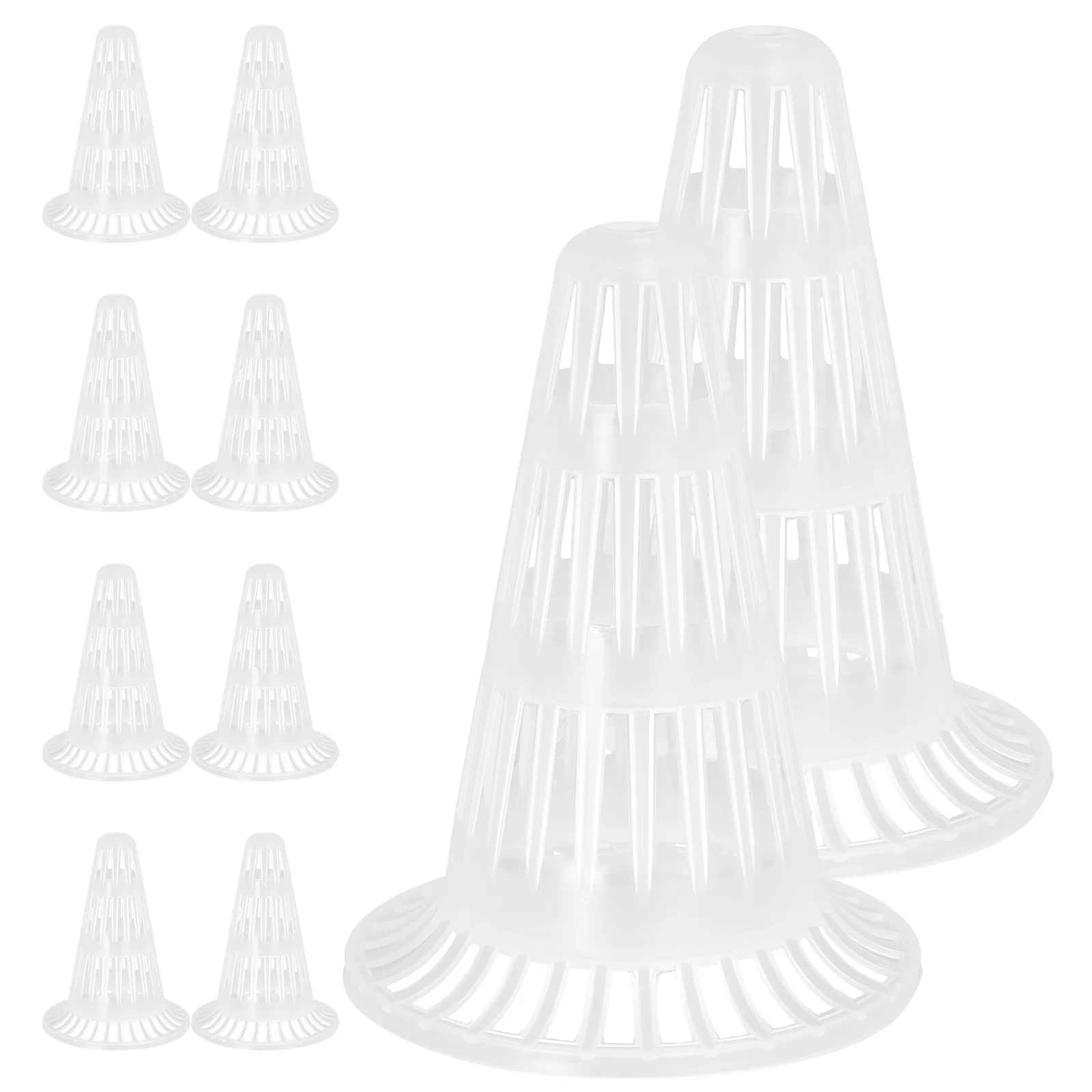 

10 Pcs Drainage Covers Plant Pots PP Material Mesh Pads Filters Planter Hole Mats Garden Mesh Flowerpot Accessories