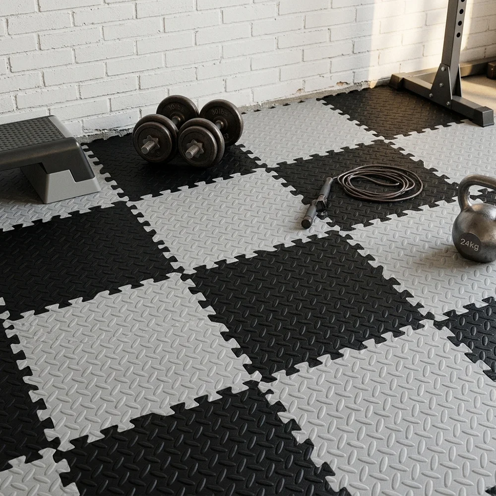 3/6/9/12/16Pcs Hot Sale EVA Foam Floor Tiles 30x30x1CM Interlocking Floor Mat Multi-Purpose Puzzle Gym Mat for Indoor Gym Home
