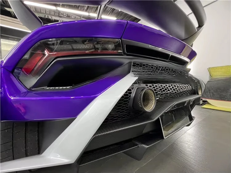 For Huracan Upgraded STO Dry Carbon Fiber Body Kit Front and Rear Bumpers, Side Skirts, Mudguards, Hood