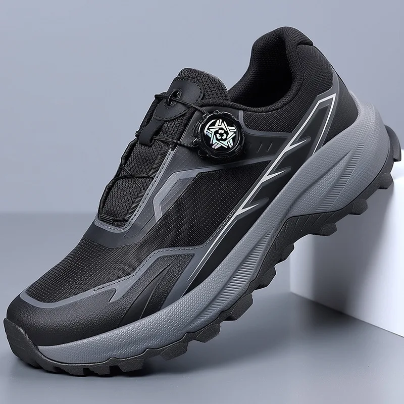 Spring Autumn New Sports Shoes for Men New Designer High Quality Casual Sneakers Male Fashion Rotating Button Running Shoes Man