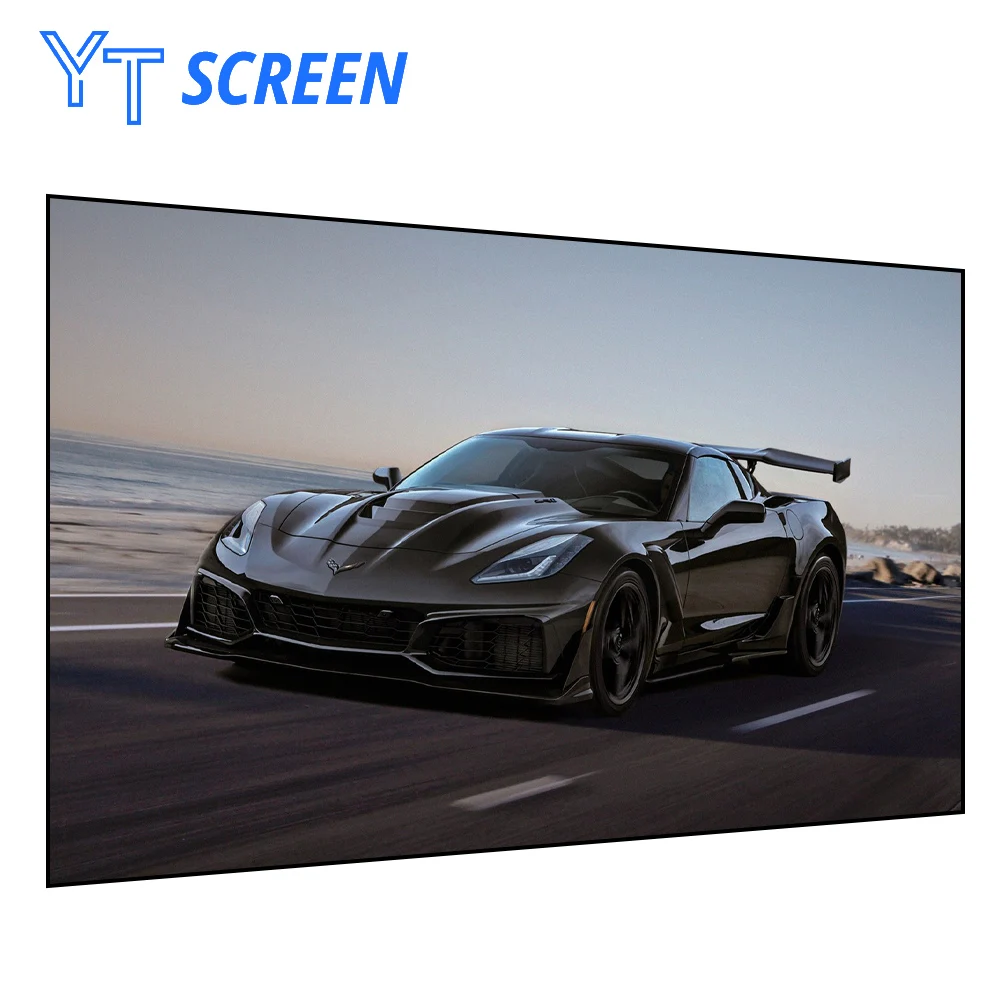 

TOPMEIJIA 120inch alr projector screen UHD 8K Fresnel Fixed Frame UST Projector Screen high definition projector screen laser tv