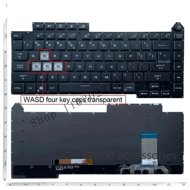 

& US/UK backligh keyboard for Asus ROG Strix G15 2021 g513q g513qy g513qm g533 5R g513rm g513rw g513qr g513qe g513im g513 #