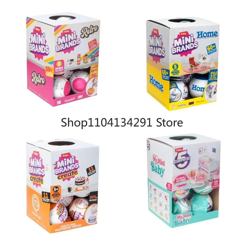

Zuru Mini Brand Blind Box Fashion Surprise 5 Action Figures Miniverse Birthday Gift Custom Edition Toys Models Collectibles