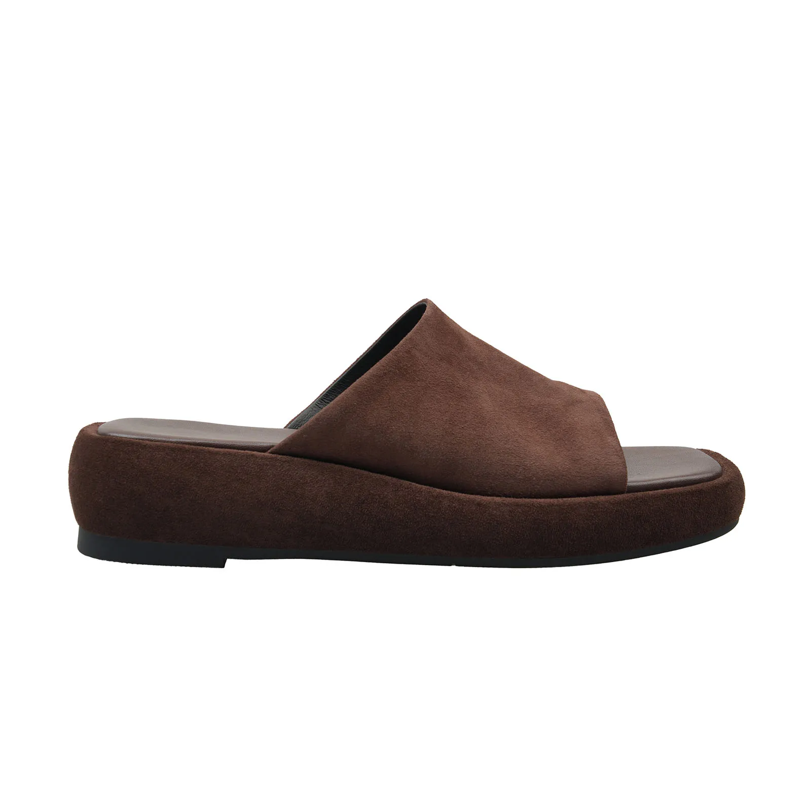 أردن فورتادو 2025 الصيف الأغنام من جلد الغزال منصة كعب متوسط شباشب لخارج المنزل ساحة تو المفتوحة تو إسفين كلمة النعال