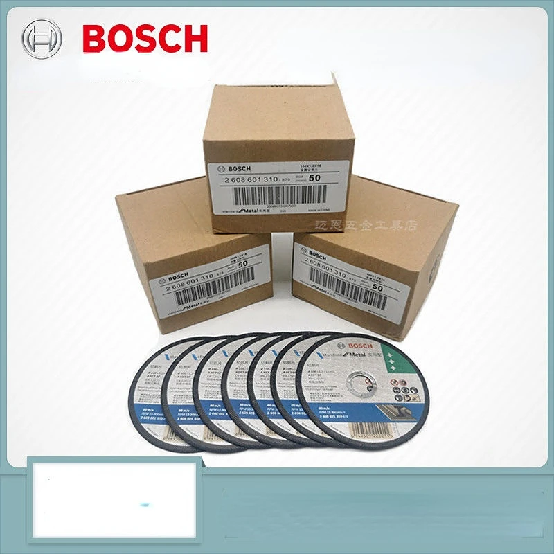 BOSCH 10PCS Metal Cutting Saw Blade 100mm Circular Saw Blade for Steel Alumina Cutting Blades Angle Grinder Metal Cutting