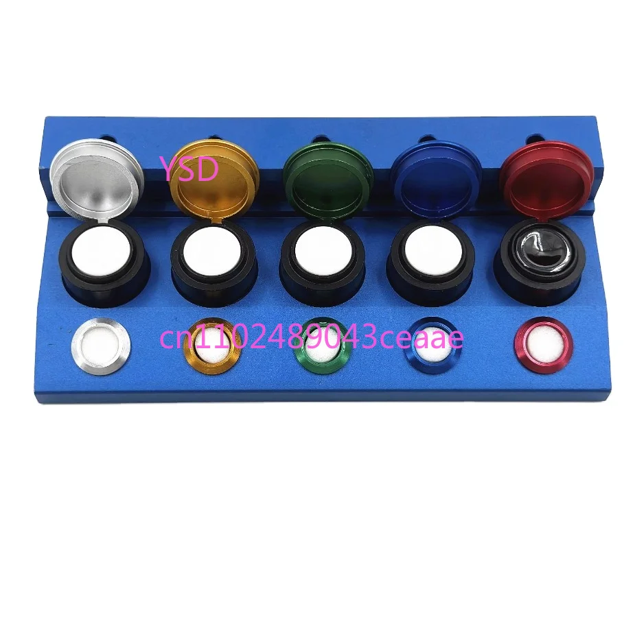 

Хорошее качество, инструмент для ремонта часов, металлическая крышка, масляная пластина, керамическая масляная пластина с пятью сетками и пятью отверстиями для укачивания масла