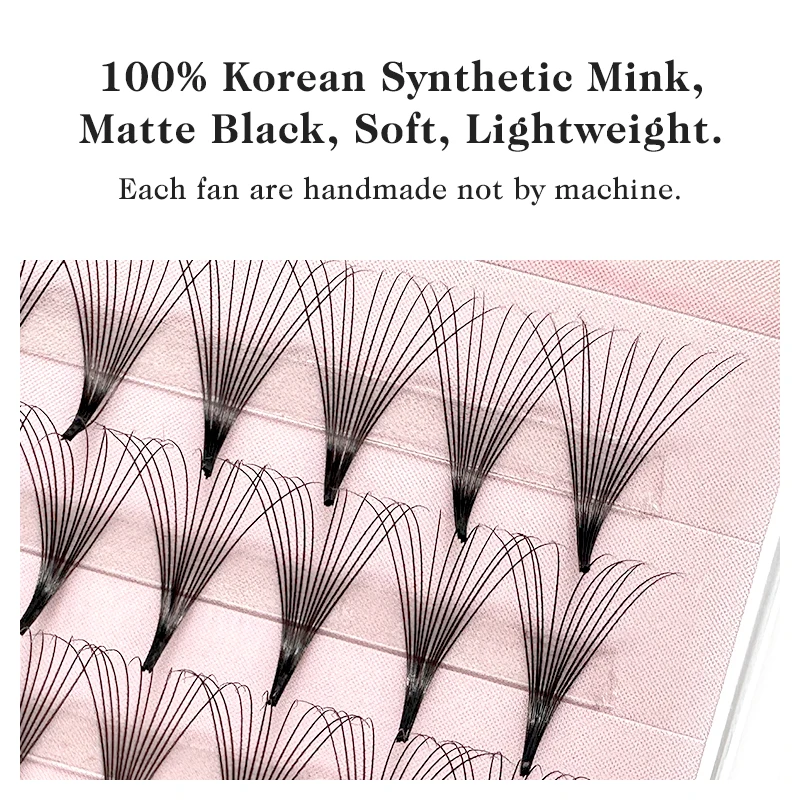 NATUHANA Premade Volume Fans 5D 6D 10D 12D 16D 20D MIX Individual Lashes  Pre Made Russian Volume Fan Eyelash Extension Faux Min