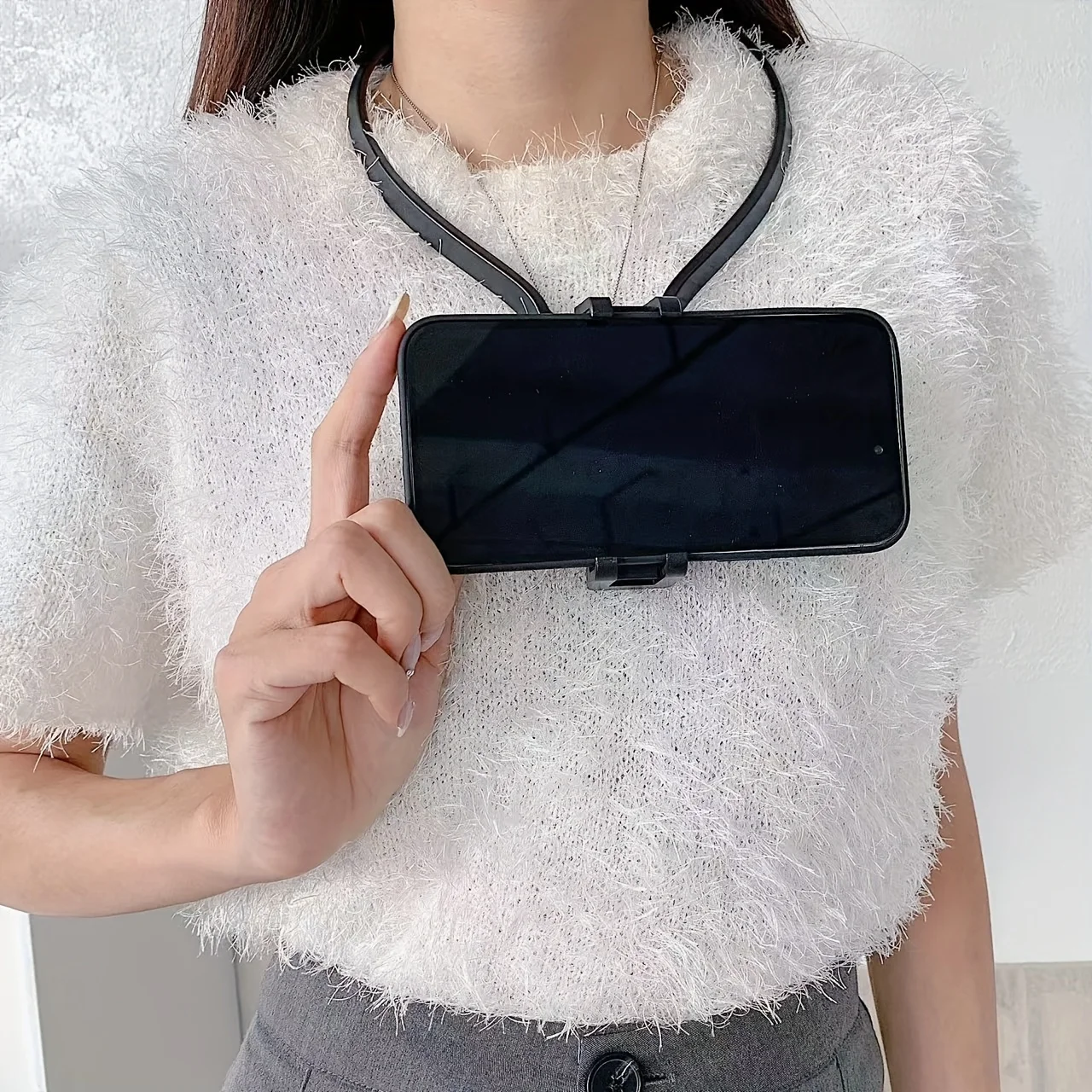 Soporte para teléfono celular, soporte para teléfono celular con cuello, soporte para teléfono con cuello POV/Vlog Selfie Mount