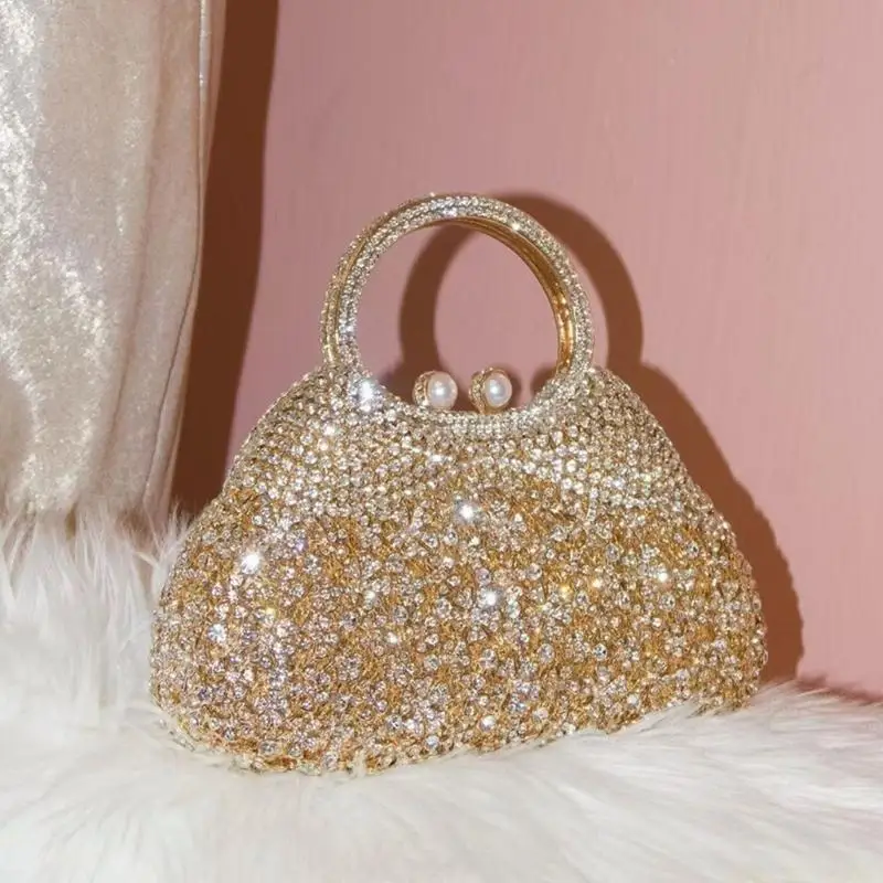 X90D Practical PVC Evening Purse Shoulder Bag For Outdoor Gatherings Beach Parties Boasting Sparkling Finish