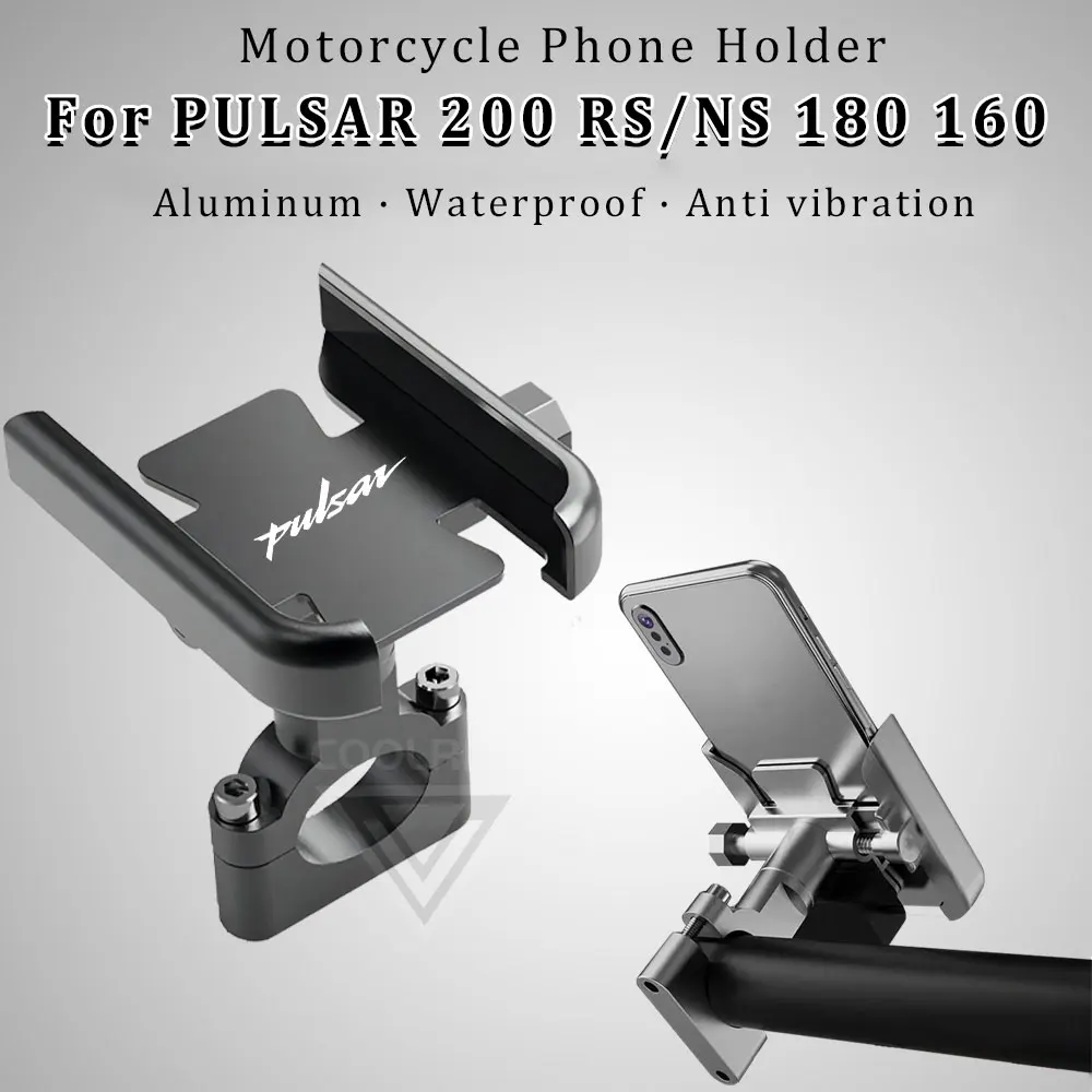 Motorcycle Phone Mount Waterproof Stand Aluminum Alloy Phone Holder for Bajaj Pulsar NS 125 160 200 RS 200 RS200 NS125 NS200