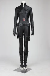 Natasha Romanoff Cosplay Black Costume Jumpsuit Belt Woman Halloween Carnival pARTY oUTFITS