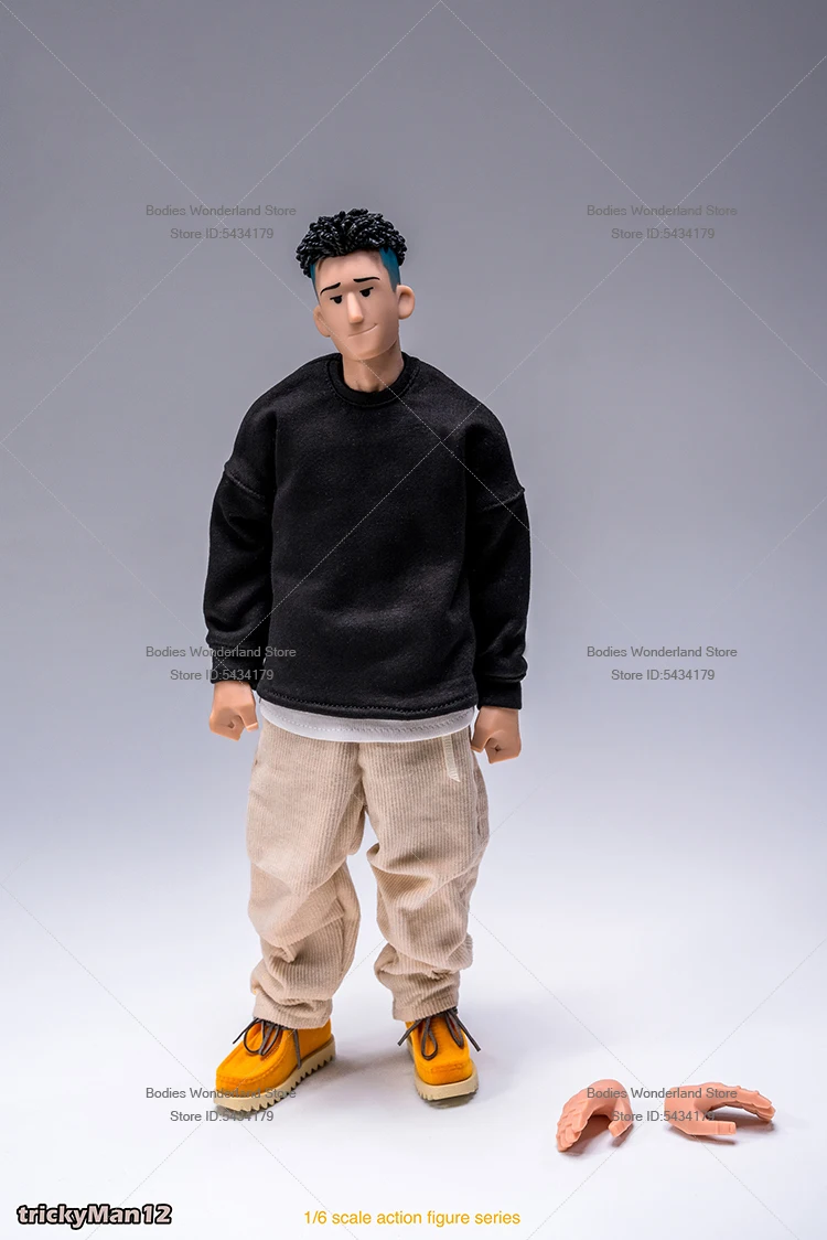 Em estoque trickyman12 1/6 escala soldado masculino na moda roupas de rua móvel 12 Polegada figura ação conjunto completo boneca coleção