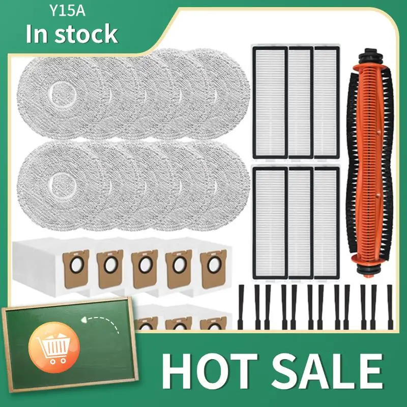 

Y15A Для Xiaomi Mijia M40S OV31CN Набор запасных частей для пылесоса-основная щетка, боковая щетка, HEPA-фильтр, накладка для швабры, пыль Ba