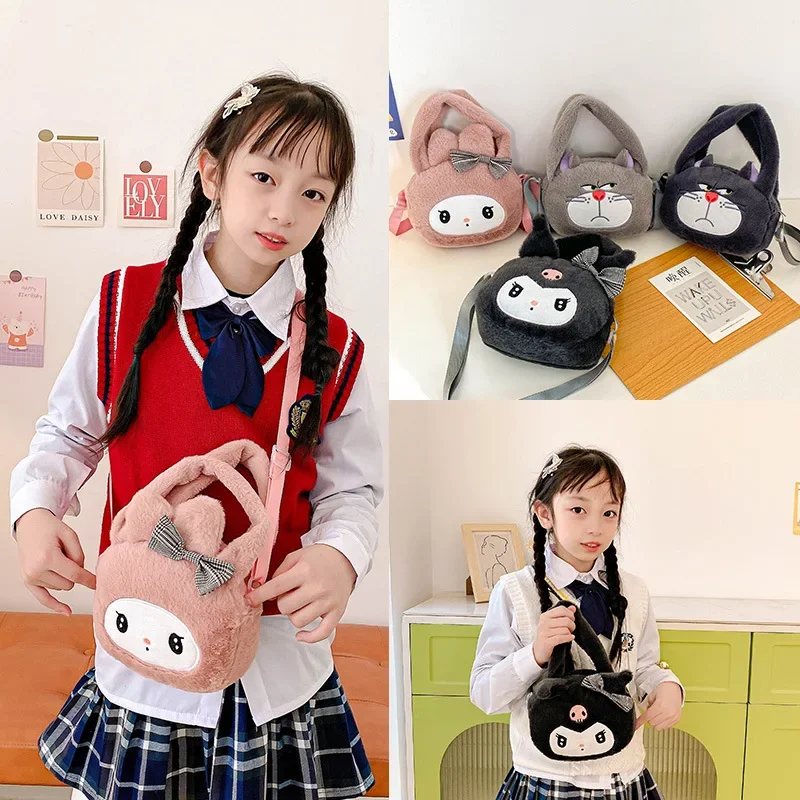 

Kids Chest Bag Kawaii Hello Kitty Kuromi Melody Crossbody Bag Cartoon Cute Pocket Casual Outdoor Travel Outing Gift for Children