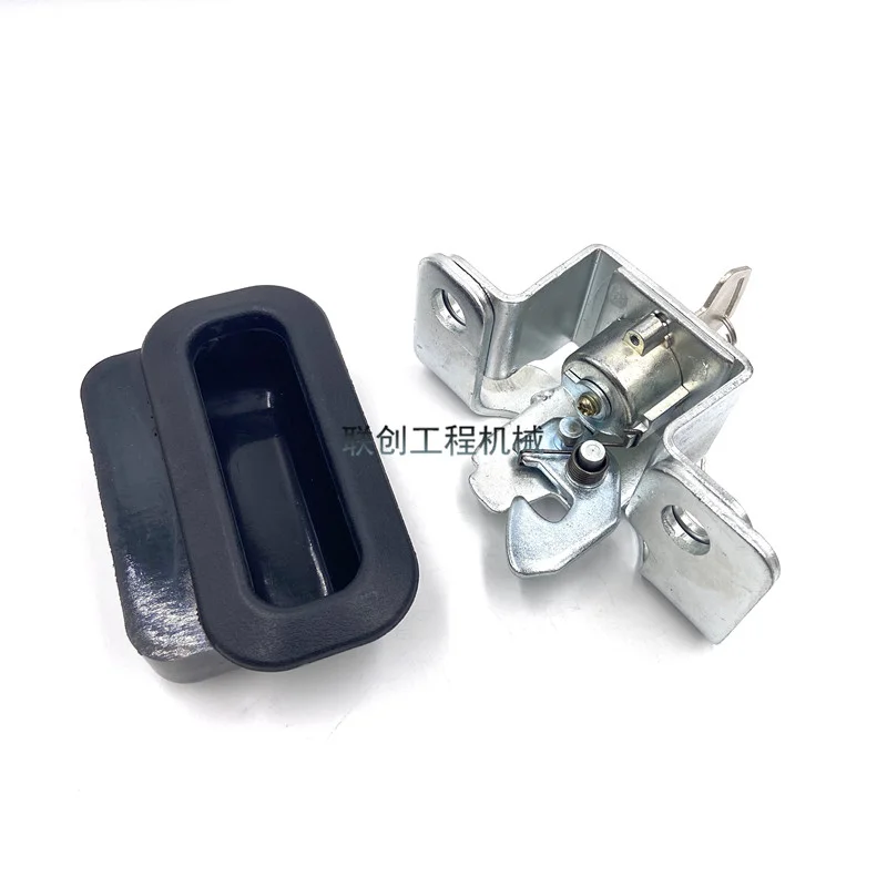 For Komatsu PC56-7/60-8/70-8 Engine cover lock rear cover lock exterior handle lock block assembly excavator accessories