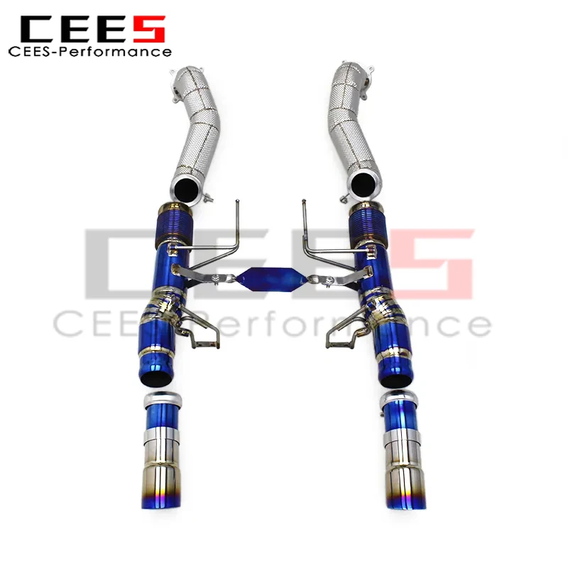 

Cees для Mclaren 720S 4.0 2017-2019 Performance, обновленная выхлопная система автомобиля, глушитель Catback SUS304, коллектор, выхлопная труба