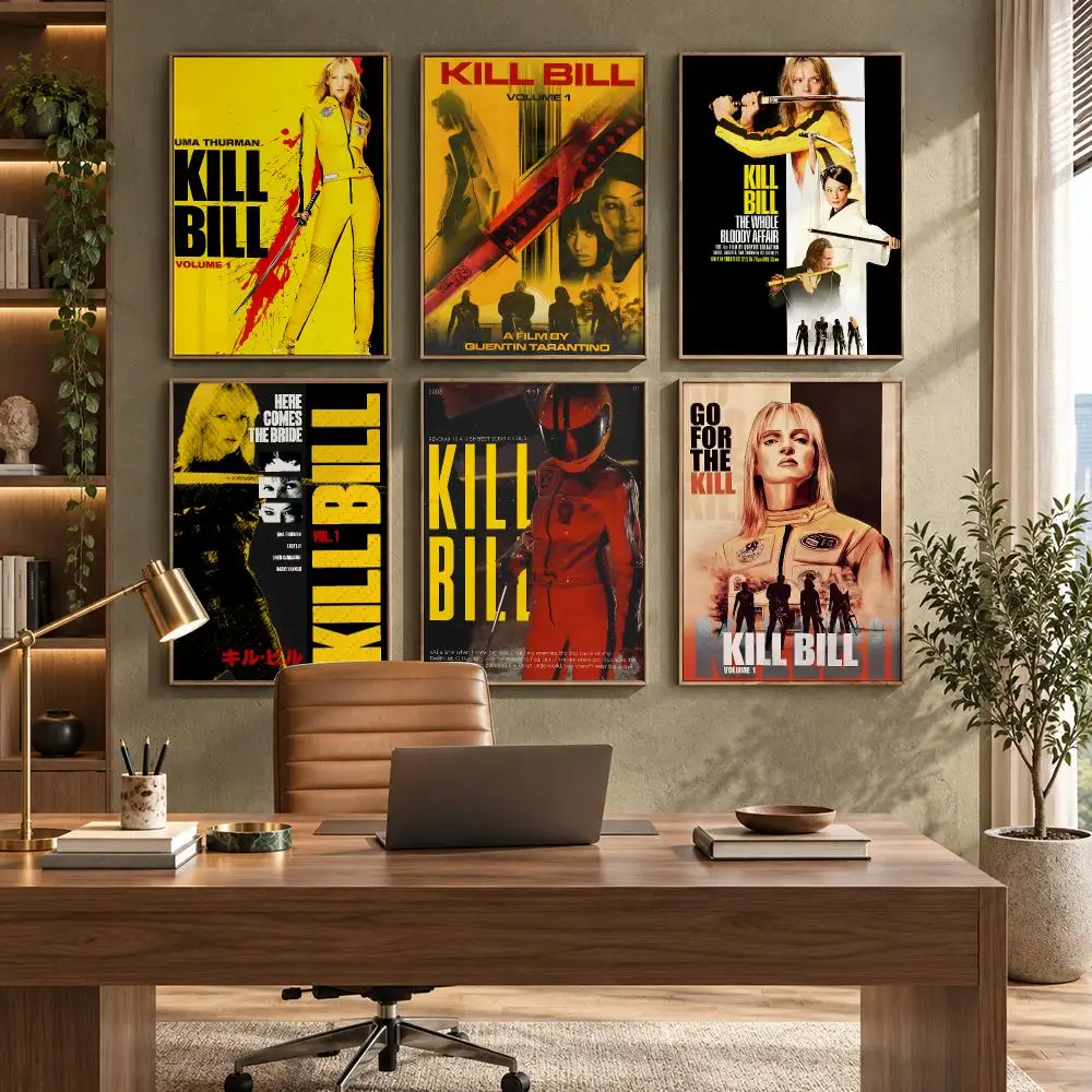 Kill Bill Volume1 Classic Movie Decor Poster HD Waterproof Wall Decal for Study, Living Room & Garage, DIY Great Gift for Fans
