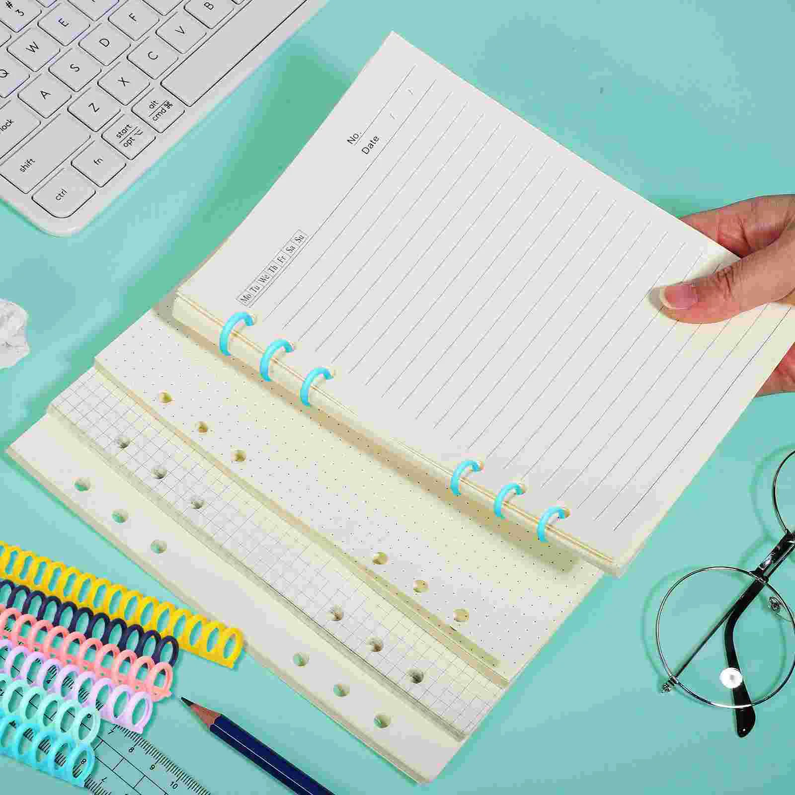 The Notebook Binding Ring Gutter Machine Binder Spine Inserts Loose Leaf Rings Books