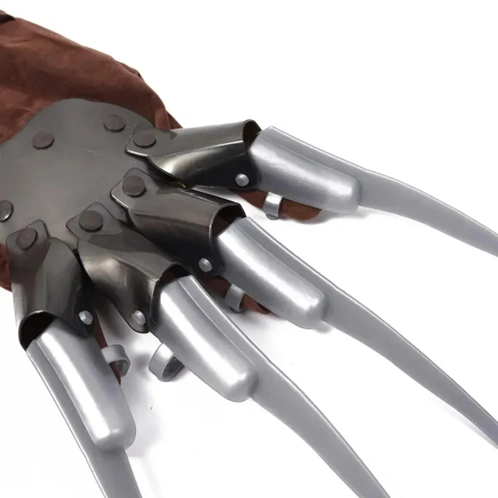 Verstelbare metalen klauwen Wolverine handschoenen voor mannen Halloween Horror Cosplay Monster Party Props Enge kostuumaccessoires Uitrusting