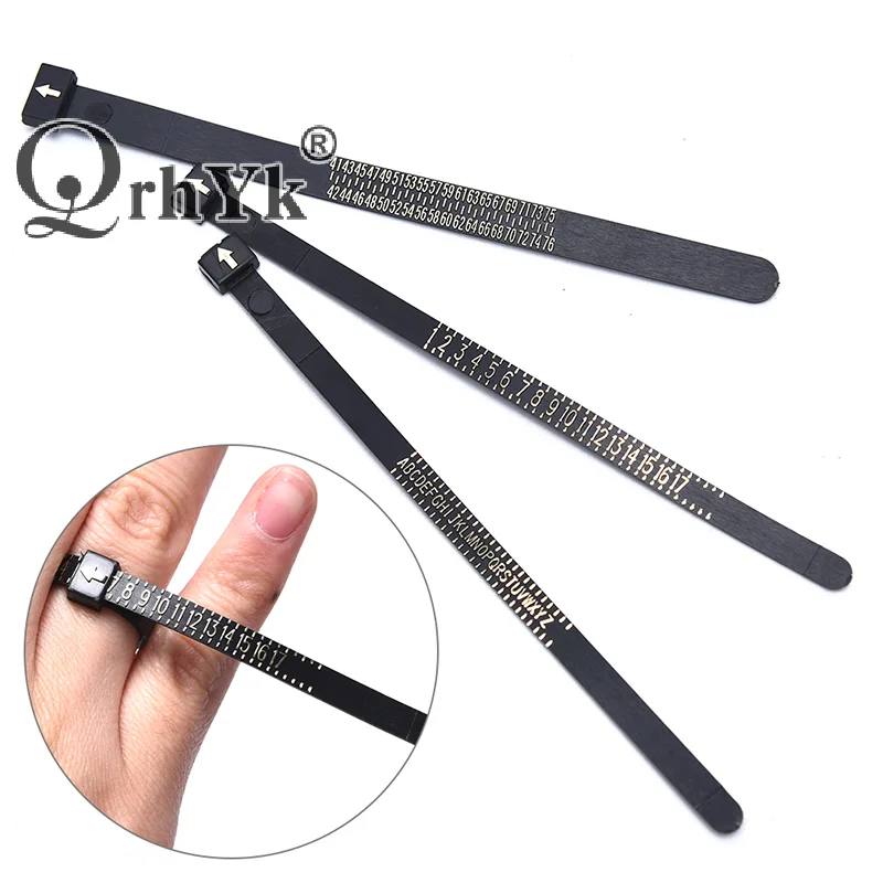 Ring Sizer US/Europe/UK Tape Ruler Measuring Finger Jewelry Measure Gauge Tool