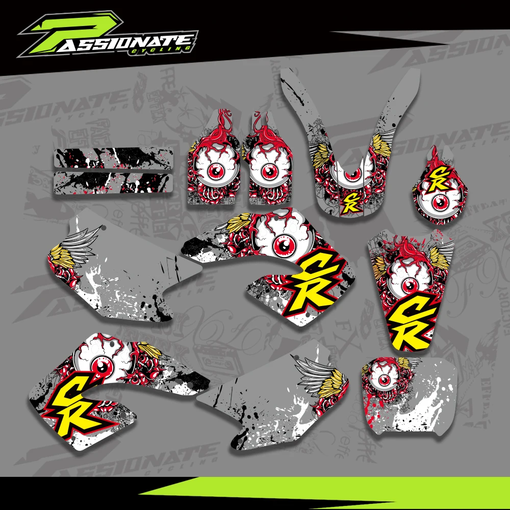 نمط جديد لهوندا CR125 CR250 CR 125 250 2000 2001 دراجة نارية هدية الرسومات خلفية الشارات ملصق تخصيص