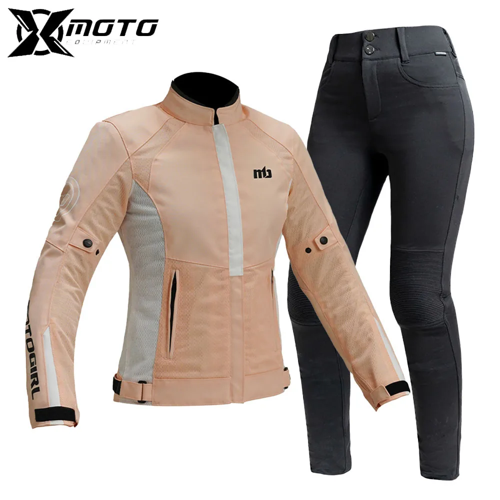 

Breathable Motorbike Jacket Motorcycle Jacket Suit Women Road Racing Motocross Jacket Tensile Protective Chaqueta Summer