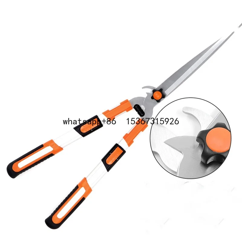 

Telescopic Lawn Shears SK5 Labor Saving Hedge Shears Orange Handle Telescopic Long Handle High Branch Shears