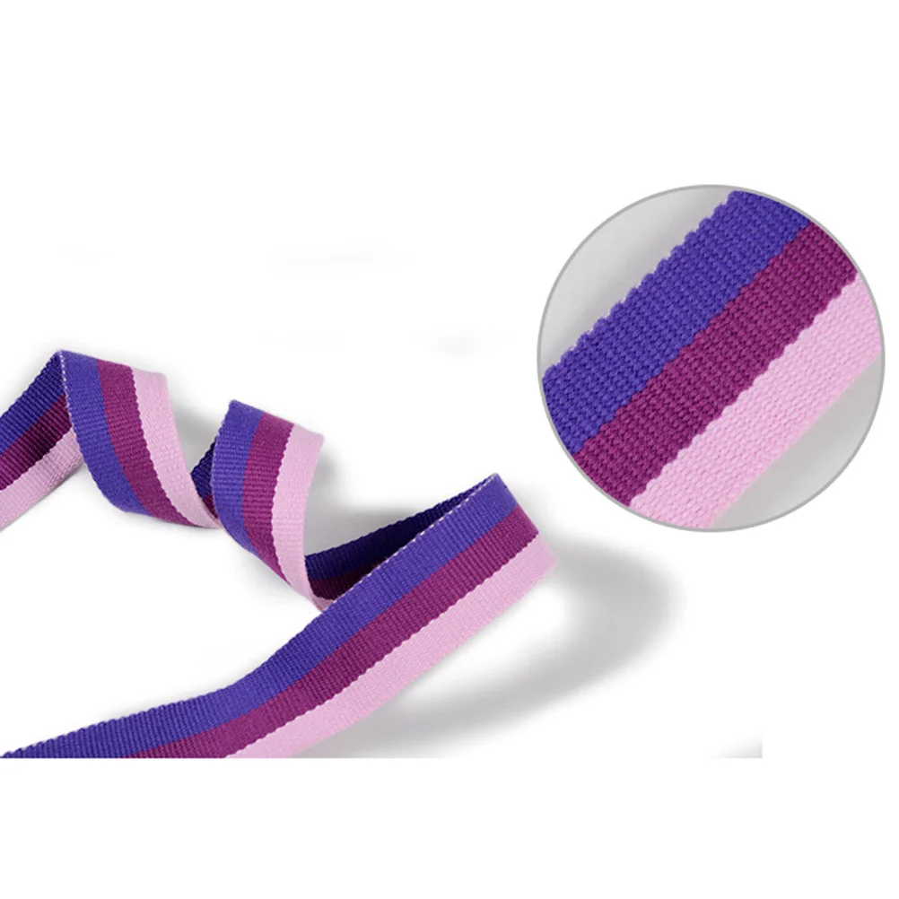

Adjustable Cotton Yoga Mat Strap Sling Purple Red Pink Lightweight Exercise Mat Carrier Convenient for Yoga Lovers