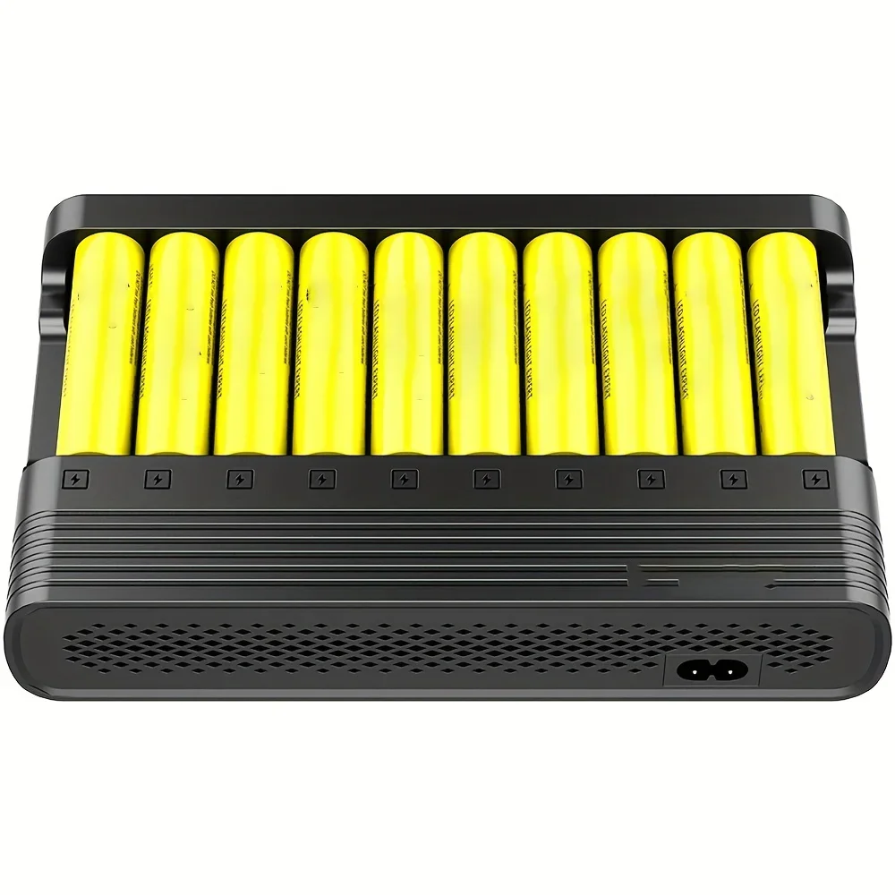 Ten slots ten charging strips intelligent fast charging lithium battery intelligent 18650 independent charger battery