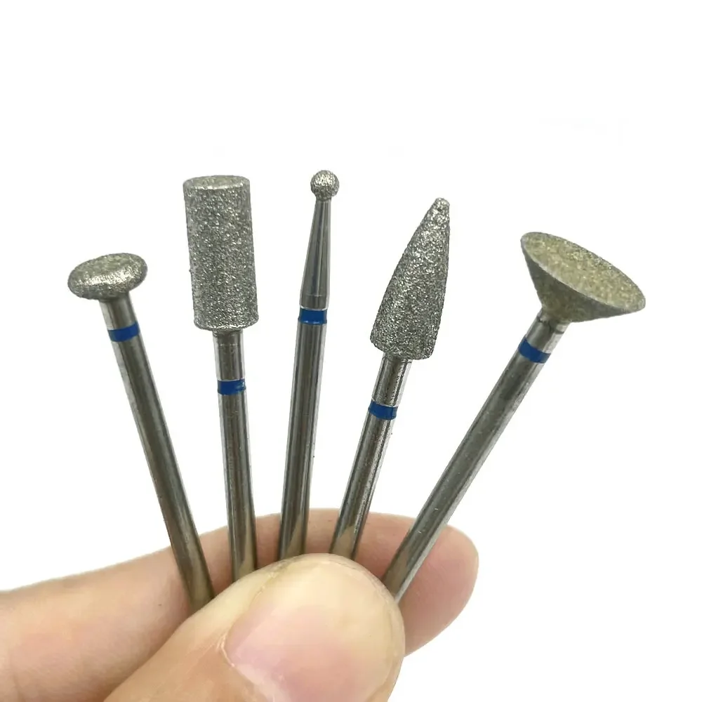 10Pcs/set Dental Diamond Point Polisher HP Shank Rotary Bur Set Dental Lab Polisher 2.35mm Shank Low Speed Handpiece Polisher