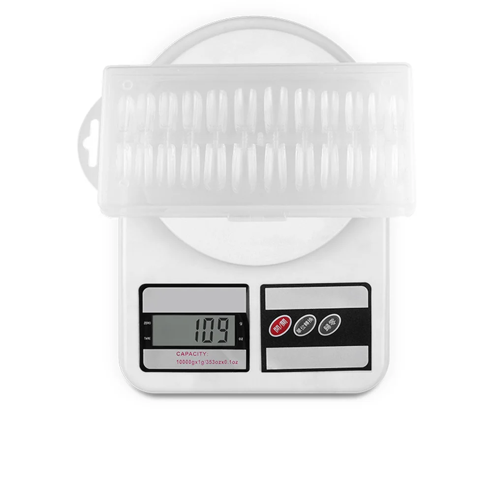 1 Box Ultra-Thin Fake Nails Premium DIY Nail Tips for Unique Manicure Art Ellipse Shape False Nails for Party Holiday Gift