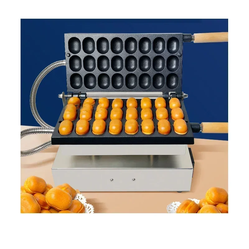 2026/24 Holes Japanese  Bubble Waffle Maker Electric Mini Castella Sponge Cake Waffle Making Mould Date Bean Pastry Machine 1