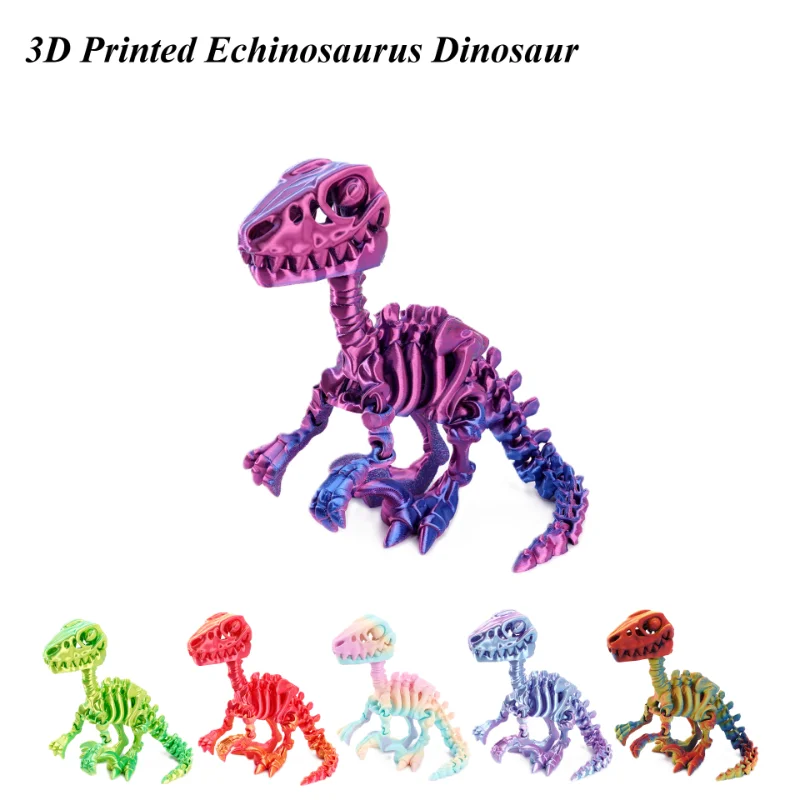 

3D печатная фигурка динозавра эхинозавра с подвижными драконами, разноцветный подарок для детей, игрушки на день рождения для детей brinquedos infantil