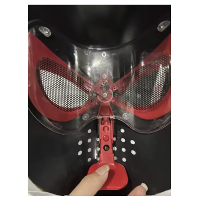 마스카라 스파이더맨 헤드기어 마스크 코스프레 움직이는 눈 마스크 스파이더맨 1:1 탄성 장난감 성인 어린이 선물 ﻿