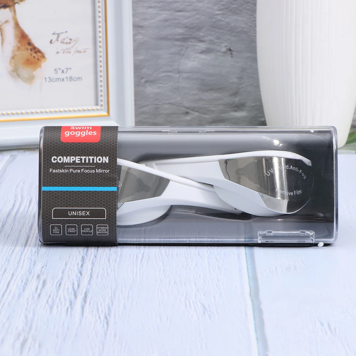 

1pc Anti Fog Swimming Goggles Professional Hd Waterproof Swim Goggles For Adult Double Layer Anti Fog Technology Clear Vision