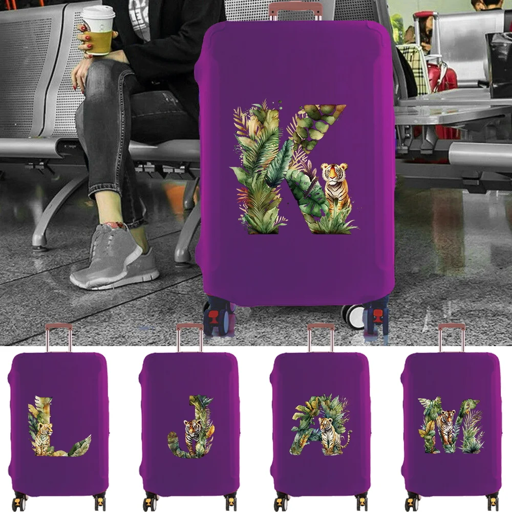 

Luggage Cover Travel Accessories Dust Cover Protective Case Wear Resistant Multiple Style Options Jungle Tiger Letter Series