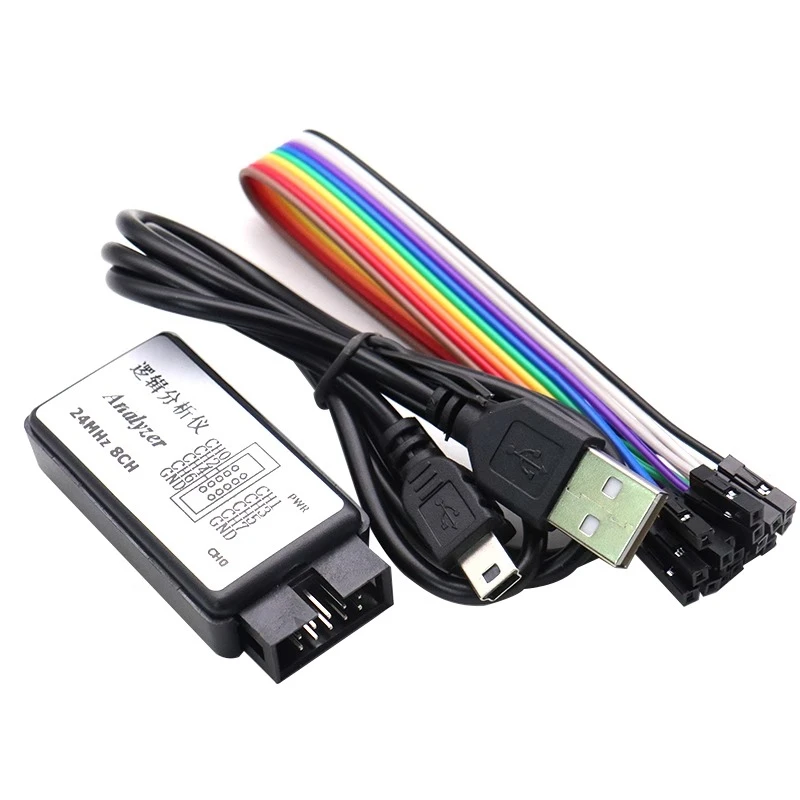 

USB logic analyzer powerful tool for debugging ARM microcontrollers and FPGAs 8-channel 24M sampling