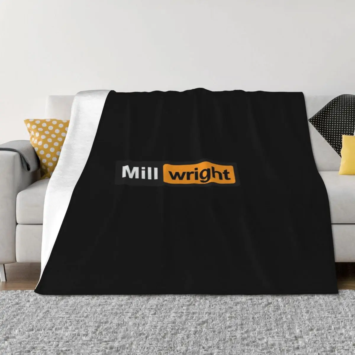 

Millwright Throw Blanket warm for winter Bed Luxury Thicken Custom Blankets