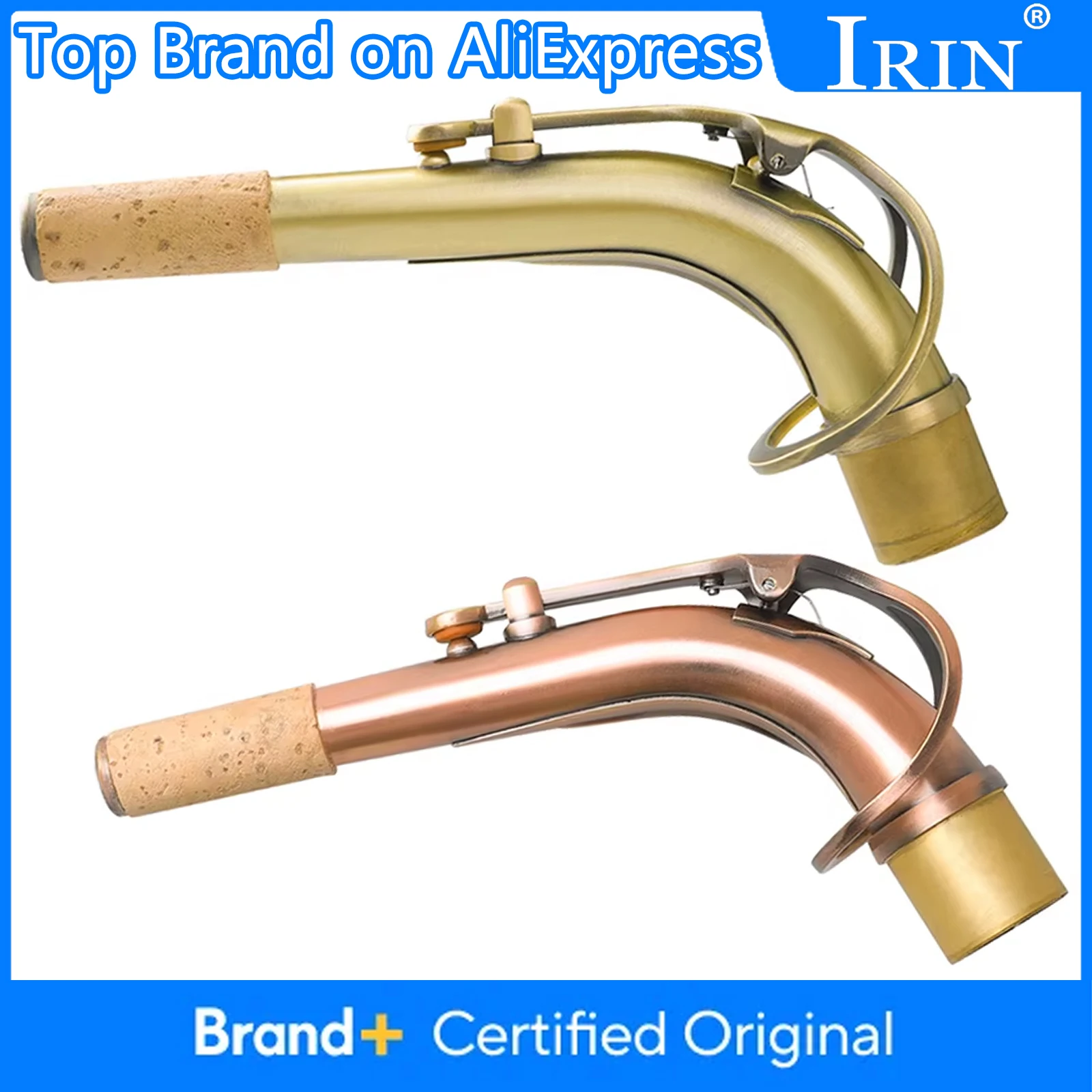 

IRIN альт-саксофон, гриф 24,5 мм, латунный альт-саксофон, изогнутая шея, винтажный красный, медь, бронза, деревянный духовой инструмент, портативная часть, аксессуары