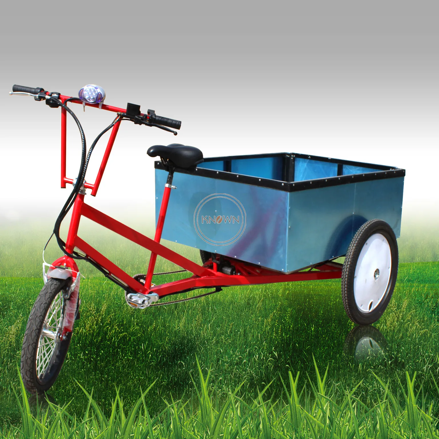 Medium Mobile Electric Cargo Bike Hot Sale Three Wheels Adult Transport Tricycle Open Cargo Box Bicycle for Sale