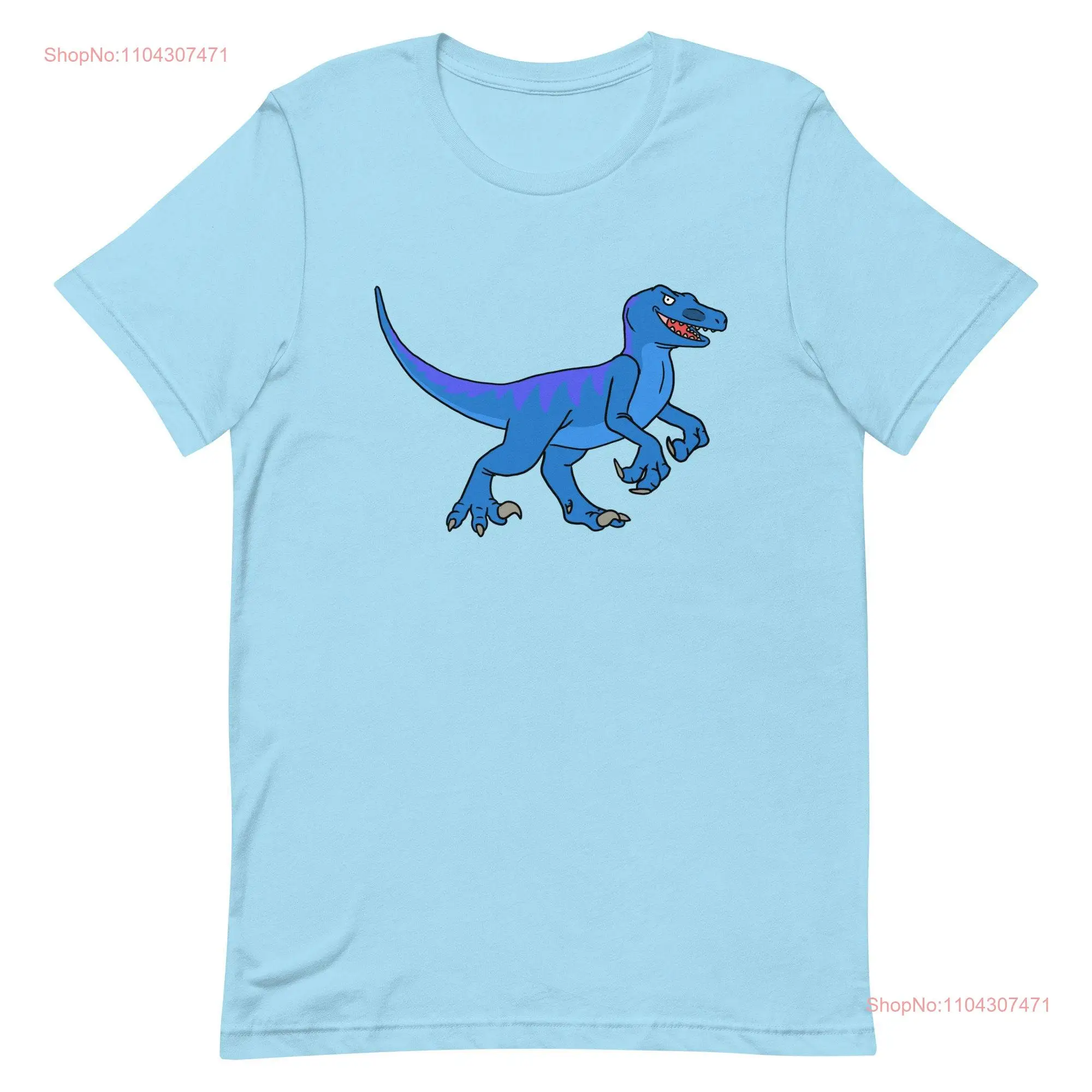 Adult Velociraptor T Shirt  long or short sleeves