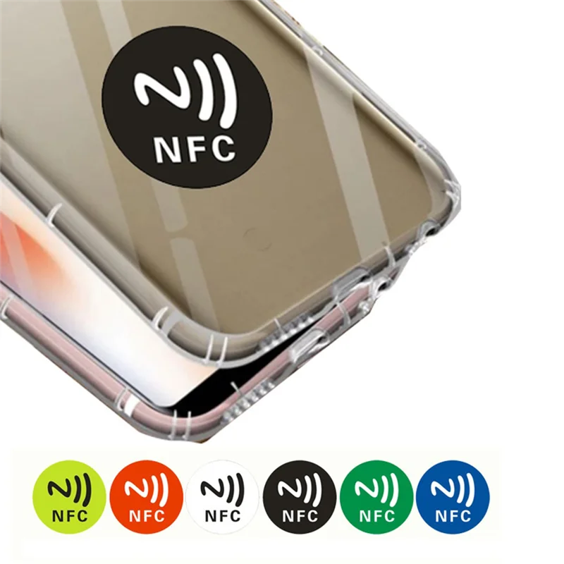 

B04C-24 PCS NFC Ntag213 TAG Sticker Universal Label RFID Token Patrol 13.56Mhz Multicolor For Shortcut ETC NFC Stickers
