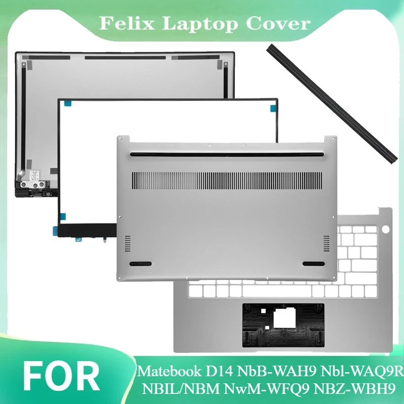 

For Matebook D14 NbB-WAH9 Nbl-WAQ9R NBIL/NBM NwM-WFQ9 NBZ-WBH9 B3-410 New LCD Back Cover/Bezel/Palmrest/Bottom Repair