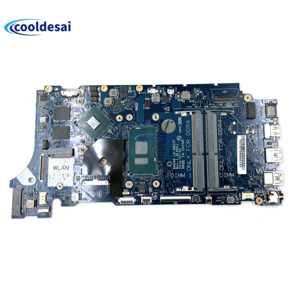 

NEW I7-7500U 940MX 4GB For Dell Inspiron 7460 7560 Laptop Motherboard BKD40 LA-D821P CN-0KP4N2 0KP4N2 KP4N2 Mainboard