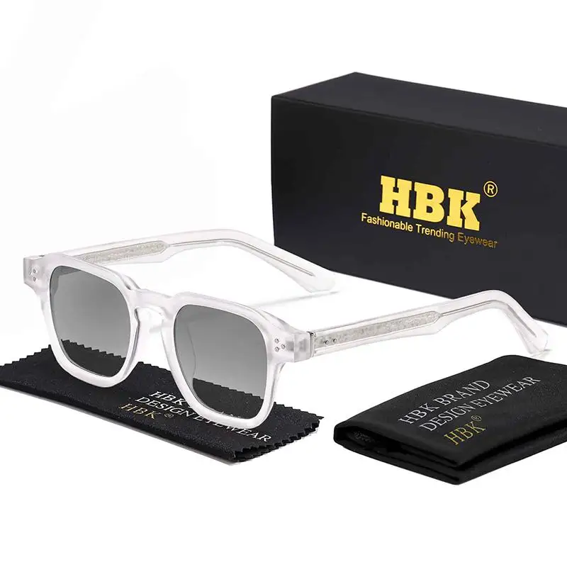 HBK Fashion Square Herren-Sonnenbrille Damen-Sonnenbrille mit Core-Einsatz-Bügel Luxusmarke Sonnenbrillen für Reisen, Strand, Party, Festival, Geschenke – Detail 18