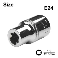 1/2 Torx E Type Sockets Screwdriver E10 E12 E14 E16 E18 E20 E22 E24 For Ratchet Wrench Head Post Bent Rod Driver Join Hand Tools