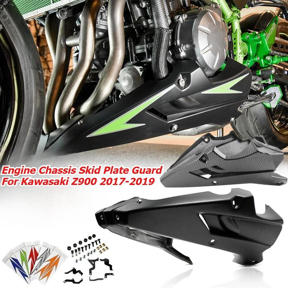 

For Kawasaki Z900 2017-2019 Lower Belly Pan Panel for Z 900 Z900 Engine Chassis Skid Plate Guard Motorcycle Frame Protection