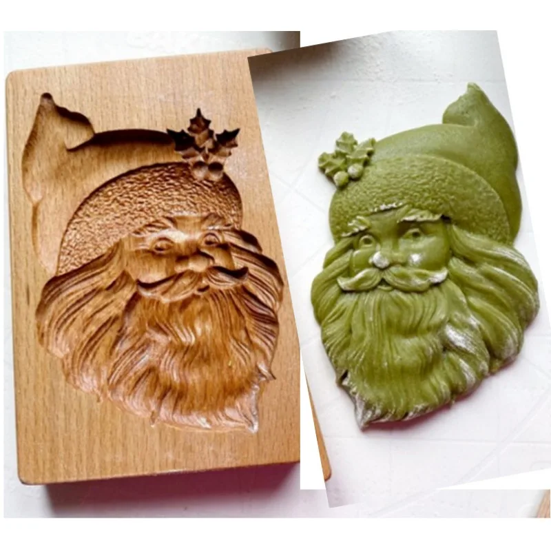 Pasqua natale 3D stampo per biscotti in legno stampo per pan di zenzero decorazione intagliata timbro goffratura artigianato decorazione strumenti