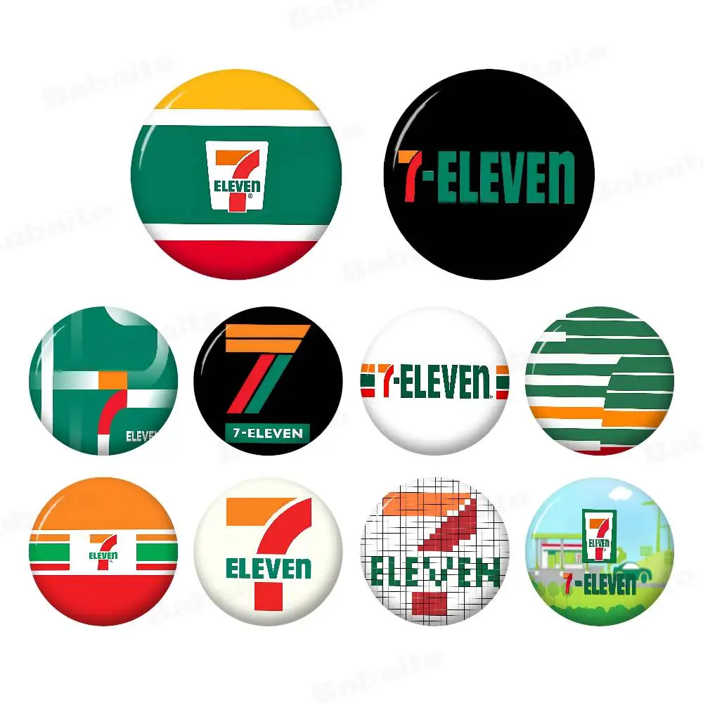 7-E-ELEVENS Creative Tinplate Soft Button Pins Animal Icon Brooch Lapel Backpack Badge Accessories Pin